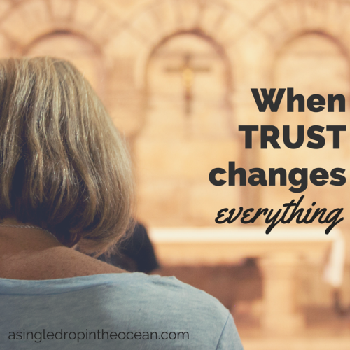 When TRUST changes everything by Laura at A Drop in the Ocean